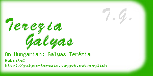 terezia galyas business card