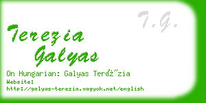 terezia galyas business card